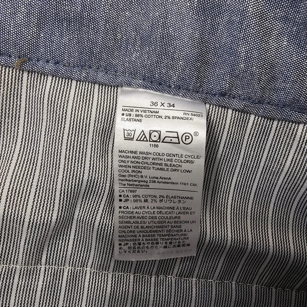 Banana Republic Trousers MENS 36x34 Brown Relaxed Tapered Fit Micro-Check Pants